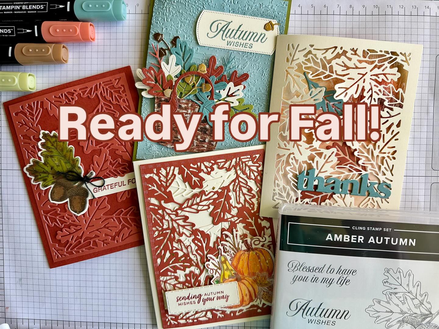 Showcasing some cards created with the new #stampinup stamp bundle #amberautumn ! #handmadecards #papercrafter #cardsofinstagram #autumnvibe #create #imakecards #sttcchallenge @stampinthroughthecatalog